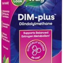 Nature's Way DIM-Plus, DIM Supplement, Supports Balanced Estrogen Metabolism*, Supports Estrogen Hormone Balance*, Diindolylmethane, 120 Vegan Capsules